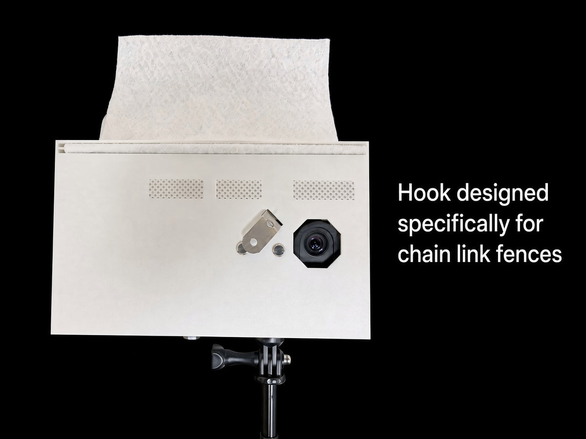 Cool Fence Cam - Chain Link Fence Phone Mount with Shade & Telescopic Pole for GameChanger Baseball/Softball, Pickleball, or Tennis